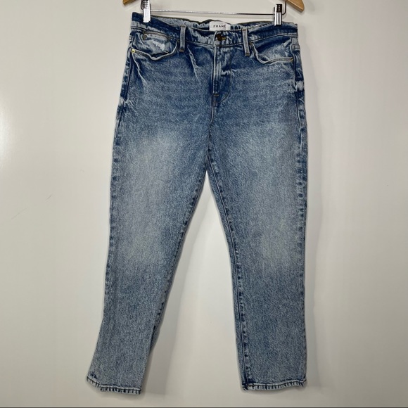 Frame Le High Straight Leg Jeans in Lombard Size 29 - Picture 3 of 8